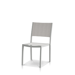 Dining Side Chair Kessler Silver Frame / Cloud Duo Sling